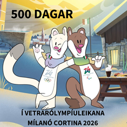 500 dagar í Vetrarólympíuleikana í MilanoCortina 2026